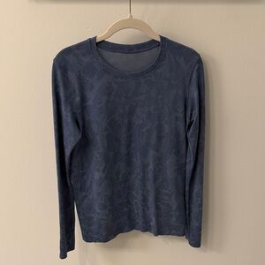 lululemon athletica Blue Long Sleeve Tee